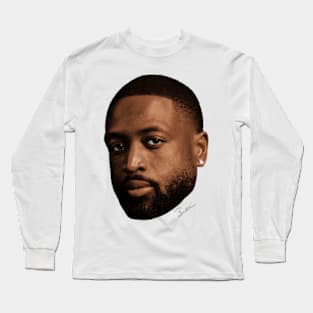 Dwyane Wade Big Face Long Sleeve T-Shirt